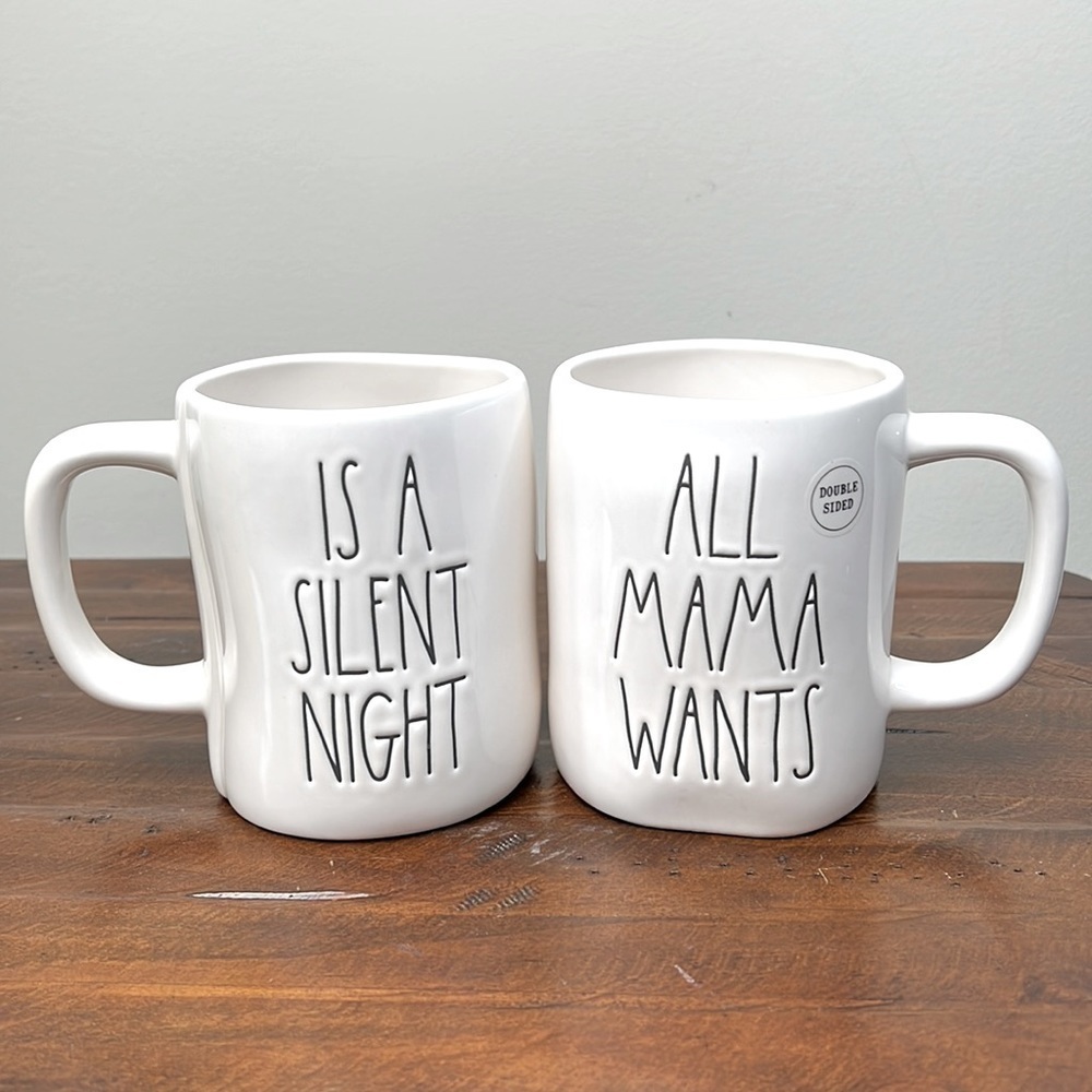 Rae Dunn • All Mama Wants Is A Silent Night Double sided Mug